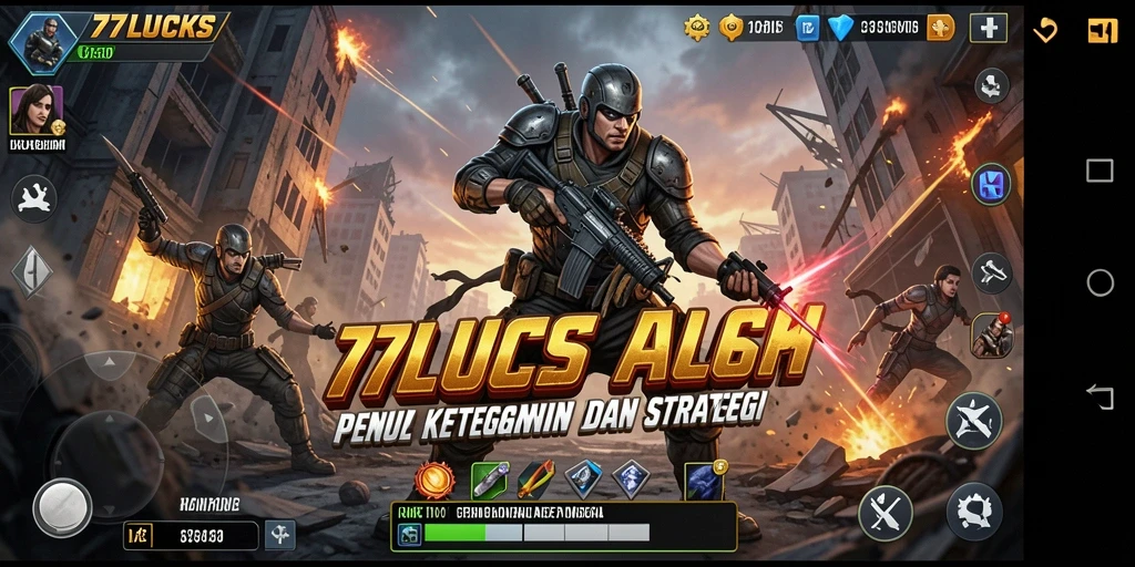 Tampilan gameplay action yang mendebarkan di 77LUCKS.