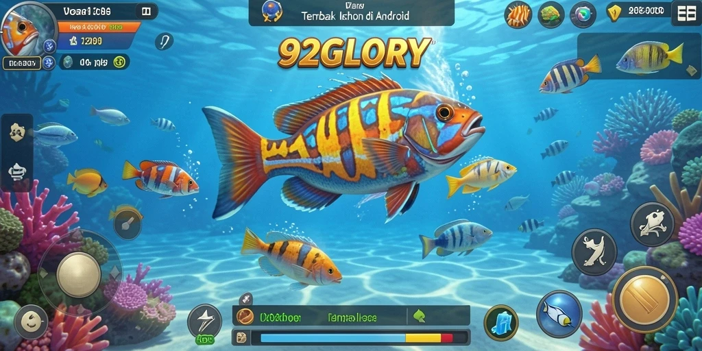 Gameplay seru menembak ikan di 92GLORY.