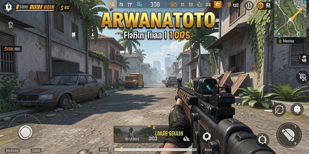 Screenshot gameplay ARWANATOTO menampilkan aksi pertempuran yang mendebarkan dan grafis yang menakjubkan.