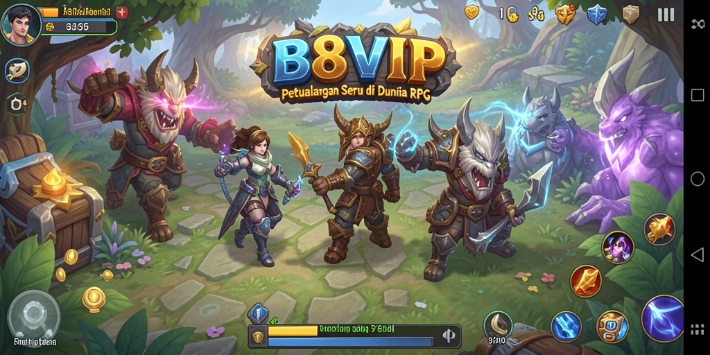 Tangkapan layar gameplay B8VIP yang mendebarkan dan penuh aksi.