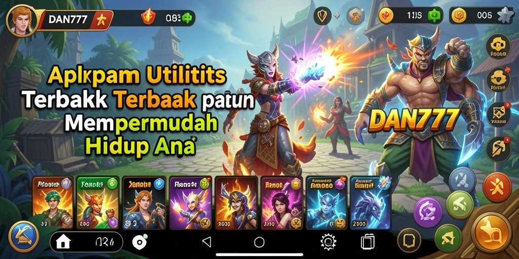 Screenshot utama DAN777 menampilkan antarmuka aplikasi Utility yang intuitif.
