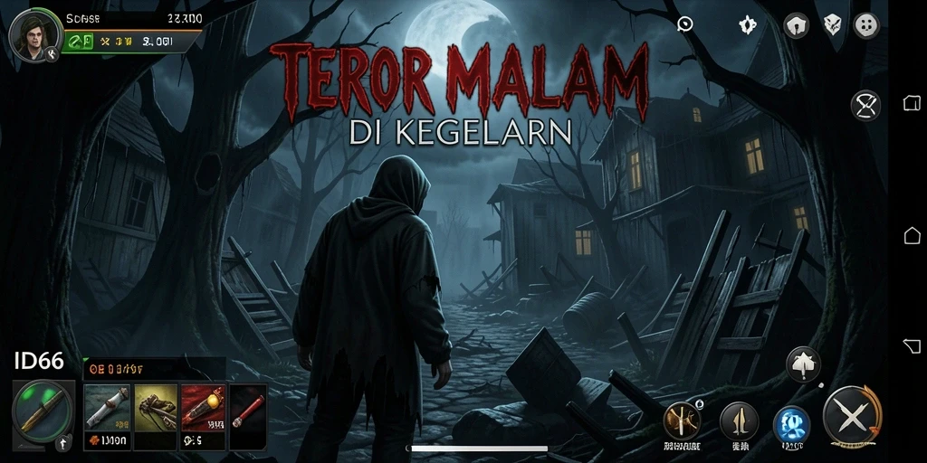 Tampilan gameplay mencekam dengan suasana Horror yang nyata.