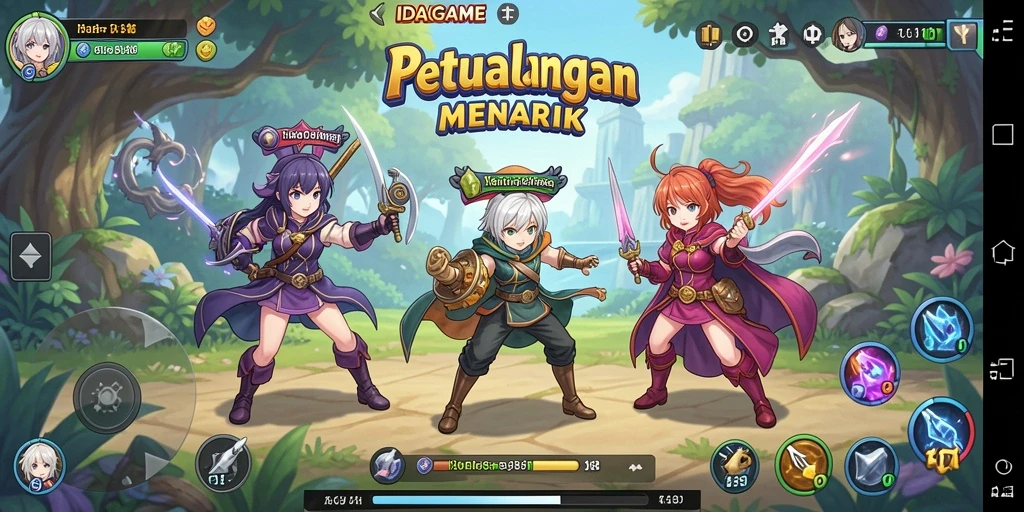 Tampilkan gameplay menakjubkan dari IDAGAME yang penuh aksi Anime.