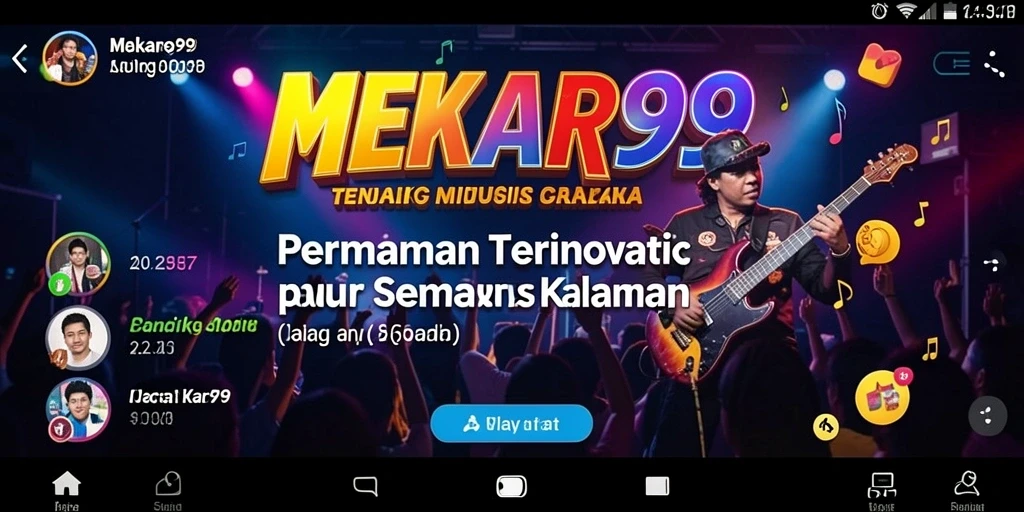 Tampilan gameplay <strong>MEKAR99</strong> dengan alat musik interaktif yang menyenangkan.