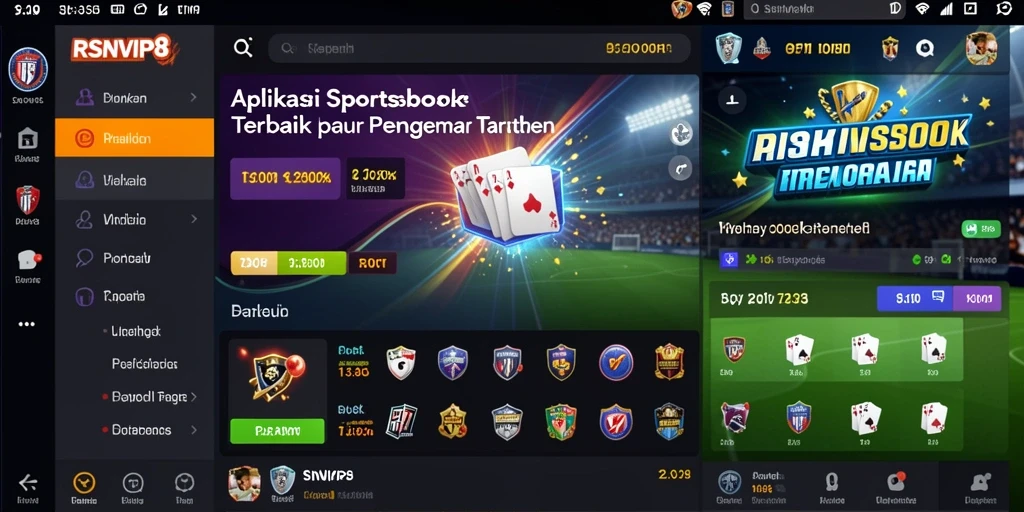 Screenshot RSNVIP8 menampilkan antarmuka taruhan olahraga yang menarik.