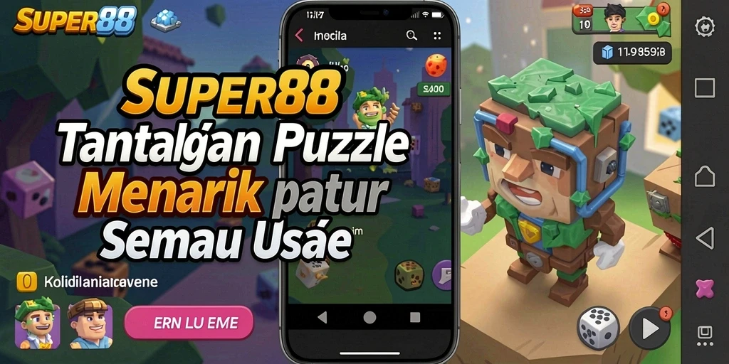 Screenshot gameplay SUPER88 menampilkan tantangan puzzle yang seru.