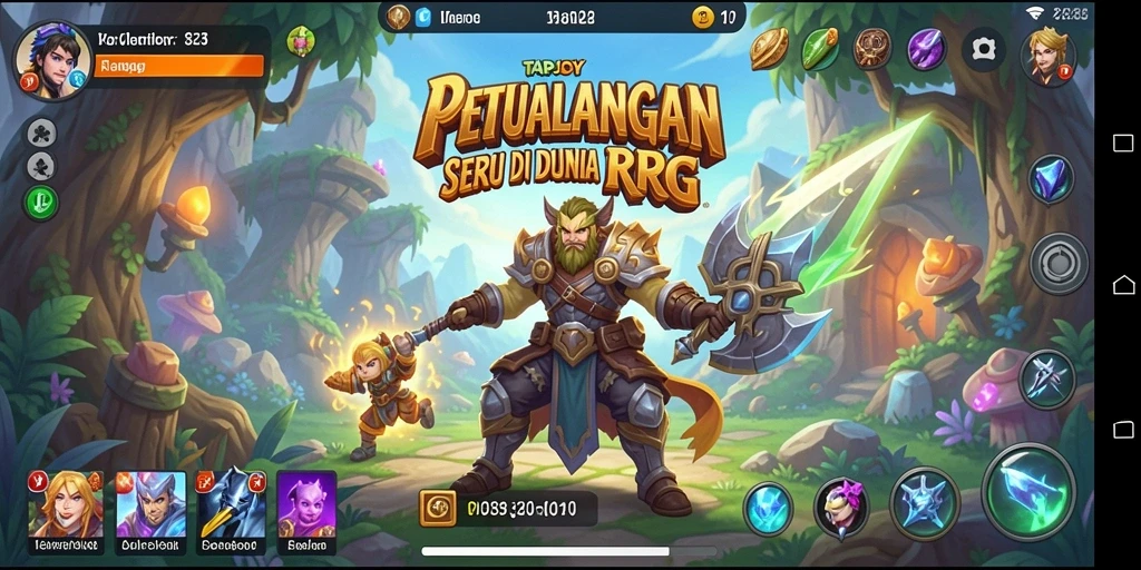 Gameplay seru TAPJOY di dunia RPG yang menakjubkan.