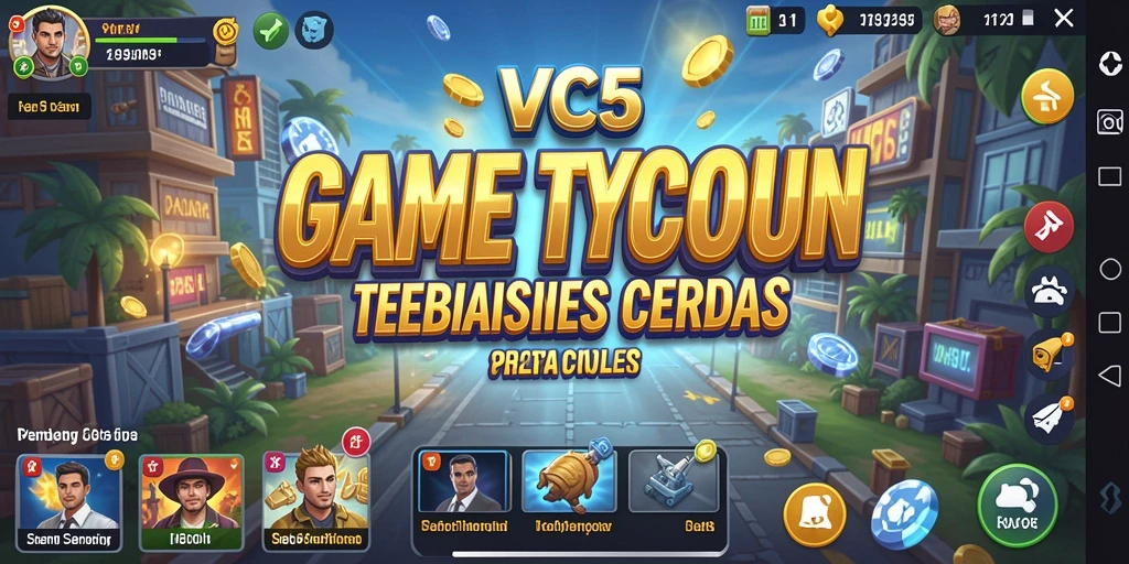 Tangkapan layar VC5 menampilkan gameplay menarik dalam membangun kerajaan bisnis.