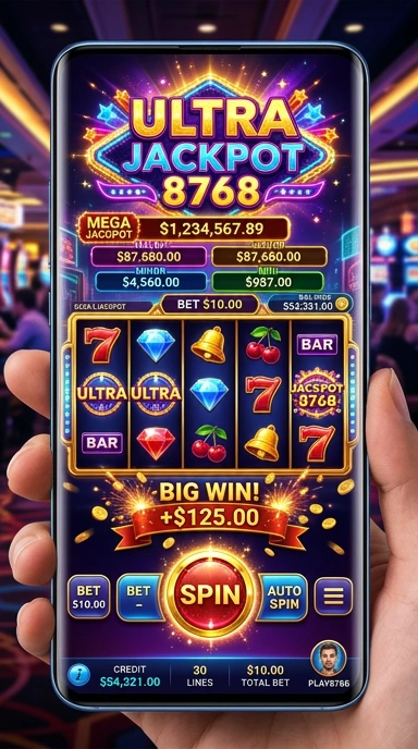 Tampilan antarmuka pusat unduh APK 8768 yang sederhana dan intuitif.