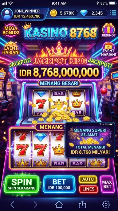 Proses pengunduhan aplikasi di 8768 yang cepat dan efisien.